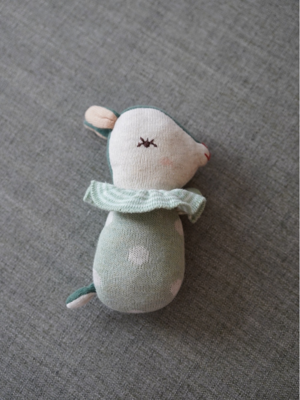 Maileg Bambi Rattle - Dusty Mint